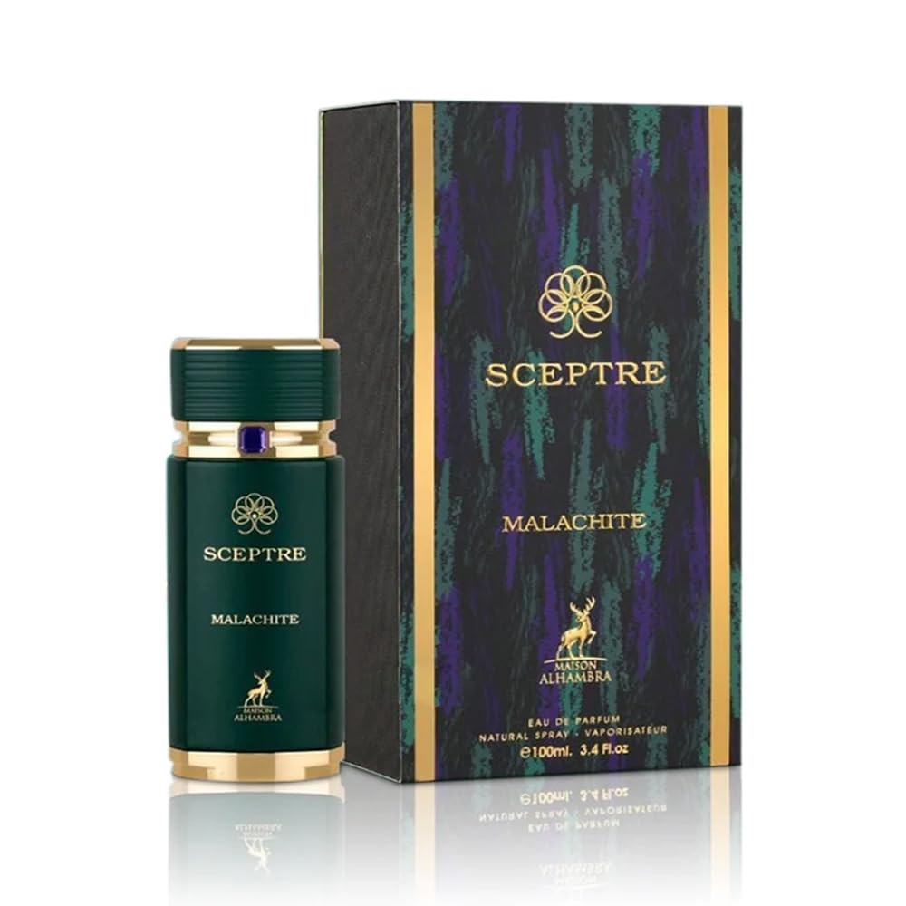 Maison Alhambra Sceptre Malachite Unisex Eau de Parfum Spray, 3.4 Ounce