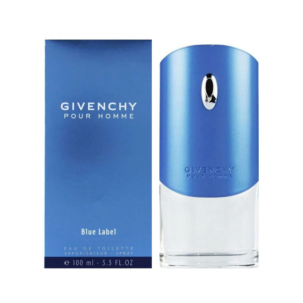 Givenchy Pour Homme Blue Label Eau de Toilette Spray for Men, 3.3 oz