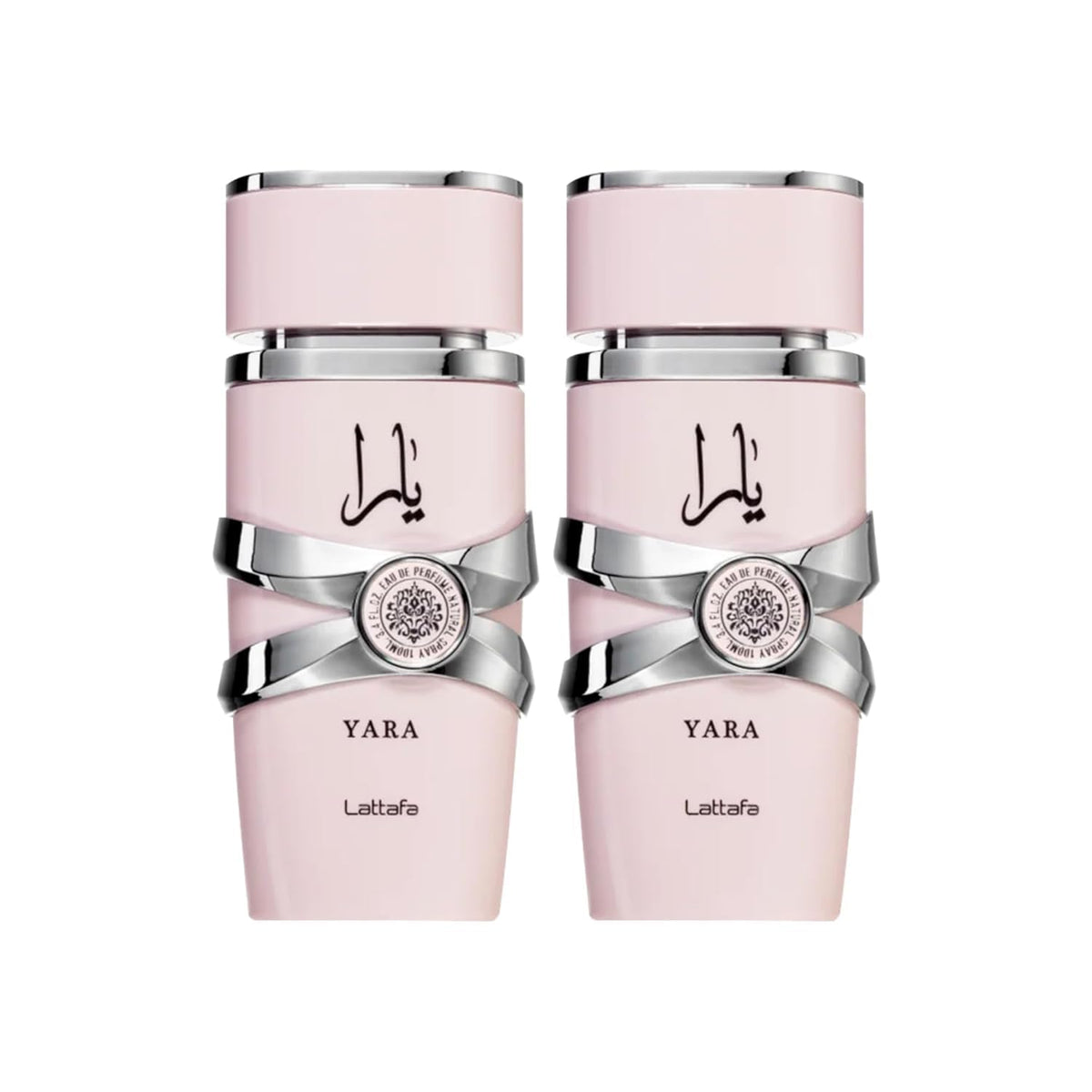 Lattafa Yara Amber Vanilla Eau de Parfum for Women, 3.4 oz Pack of 2