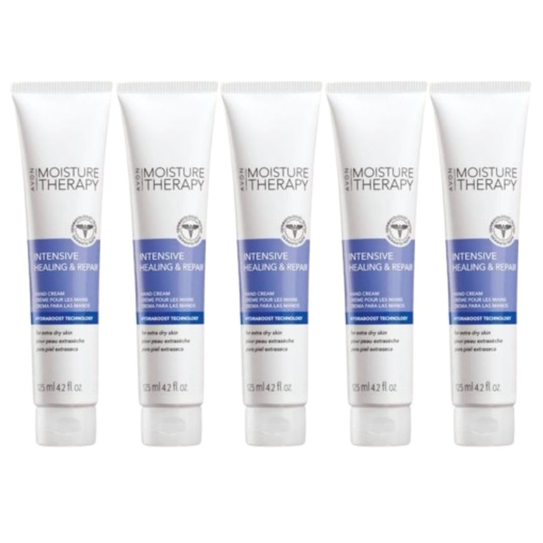 AVON Moisture Therapy Intensive Healing & Repair Hand Cream, 4.2 Fl Oz 5-Pack