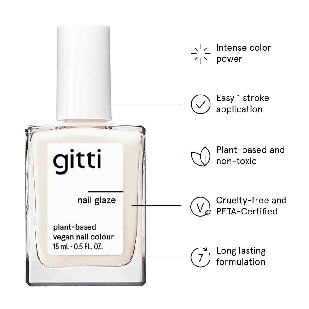 gitti Plant-Based Nail Polish with Glossy Finish