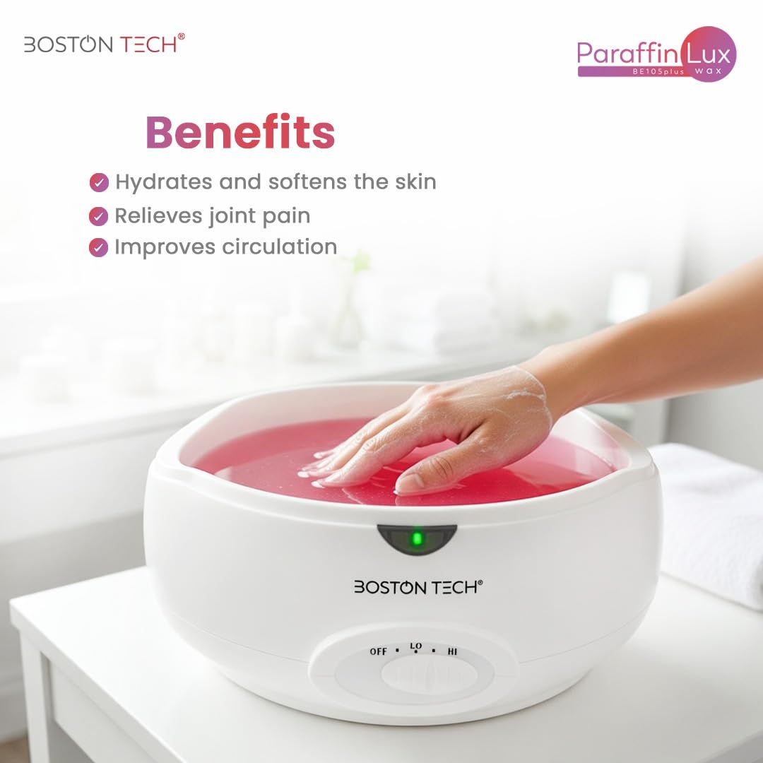 Boston Tech 3L Paraffin Wax Warmer Bath Kit for Hands, Feet & Elbows