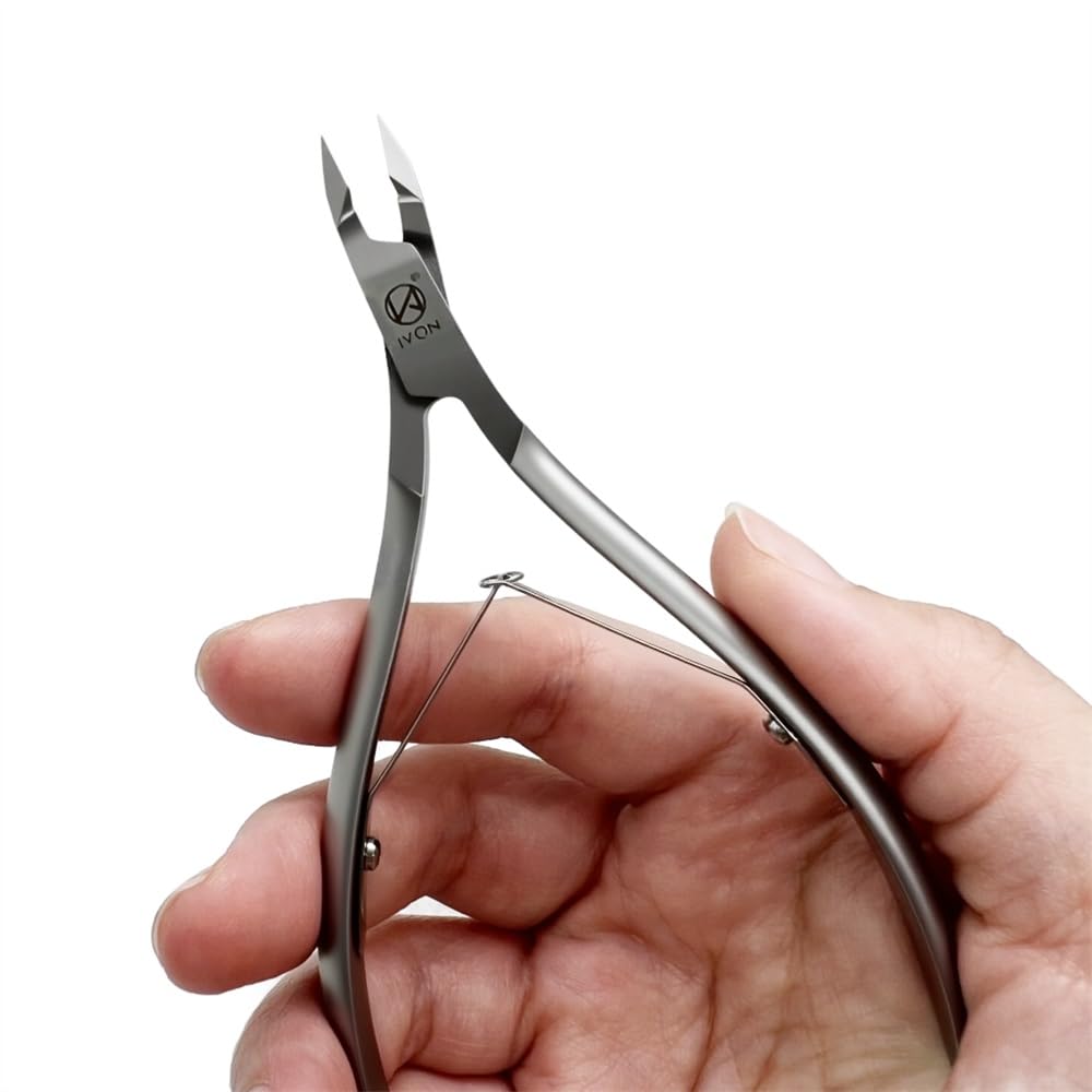 IVON Salon-Quality Stainless Steel Cuticle Trimmer, Precision Nail Care Tool