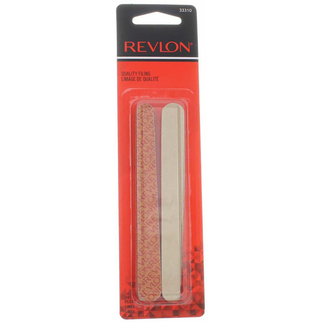 Revlon Compact Emery Boards, Coarse and Fine Nail Files, 10 Count Pack of 6