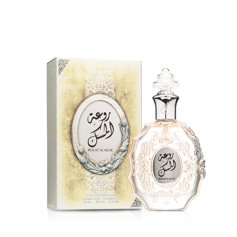 Lattafa Rouat Al Musk Unisex Eau de Parfum Spray, 3.4 fl oz
