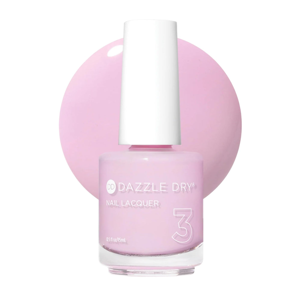 Dazzle Dry Nail Lacquer Step 3 – Soft Caress Cool Peony Pink, 0.5 fl oz