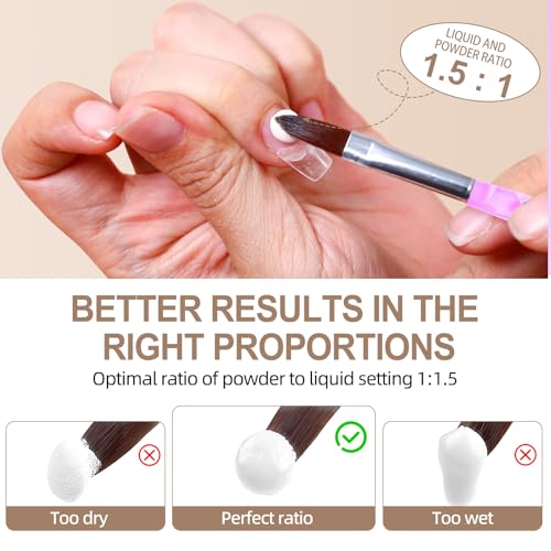 Acrylic Nail Kit Starter Set with Nail Drill, UV Lamp and Nail Art Tools
