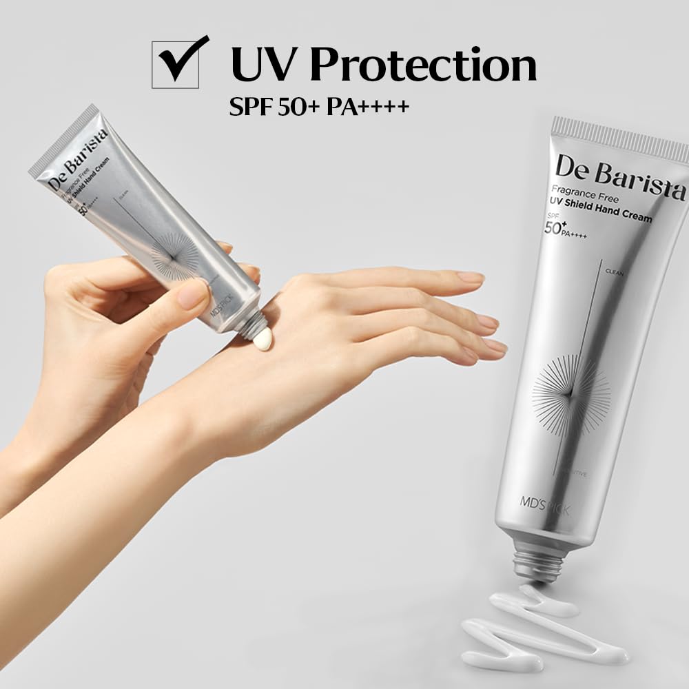 De Barista Hand Cream SPF50+ PA++++ Fragrance-Free Vegan Moisturizer