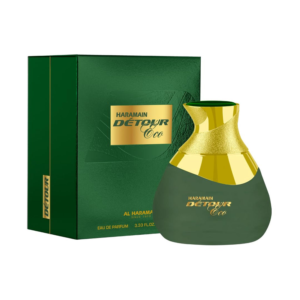 Al Haramain Detour Eco Eau de Parfum Spray for Unisex, 3.4 oz