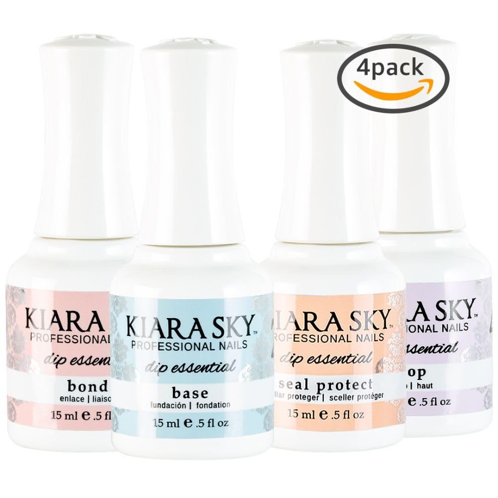 Kiara Sky Liquid Dip Essential Steps 1-4 Nail System