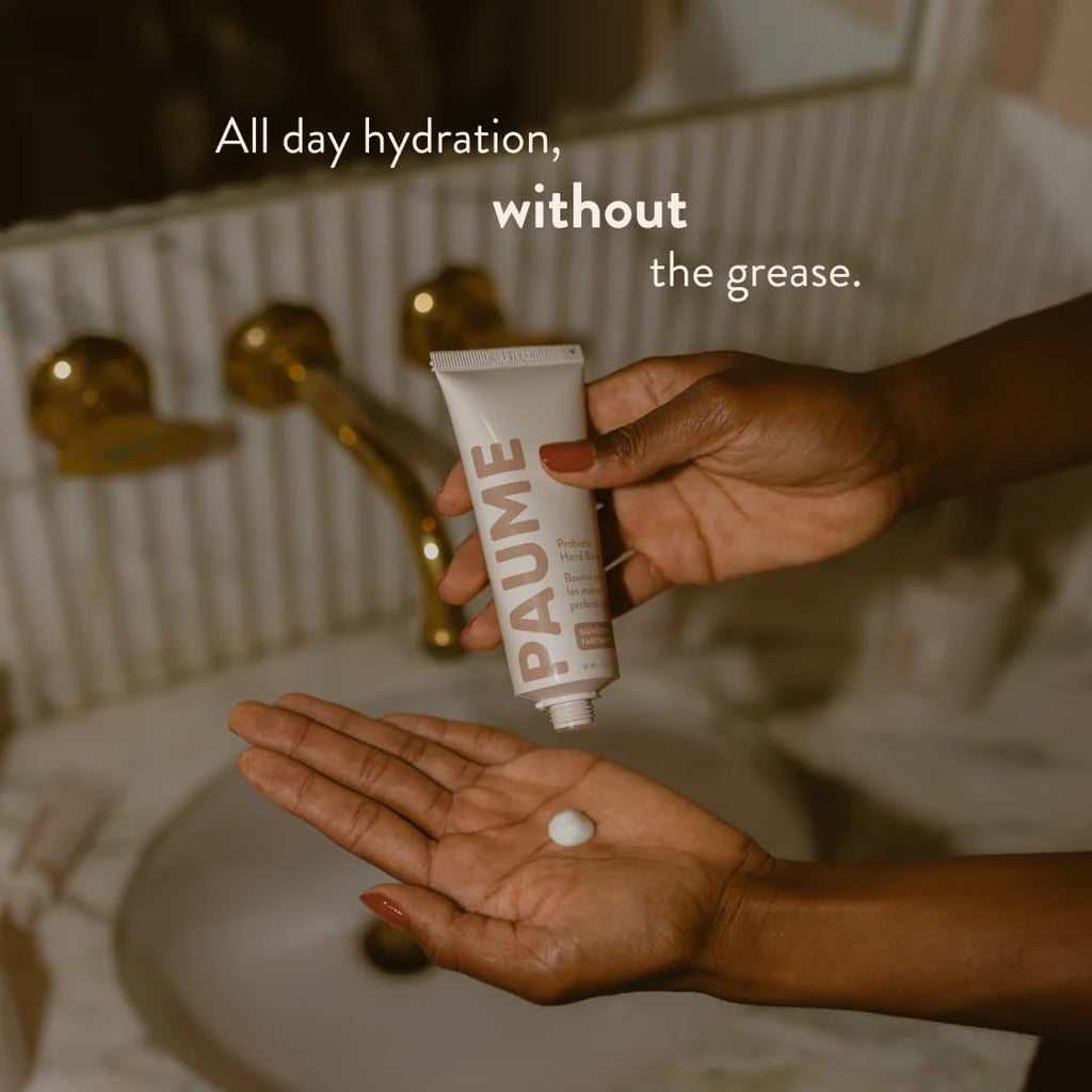 PAUME Probiotic Hand Balm, Fast-Absorbing Moisturizer for Dry Hands