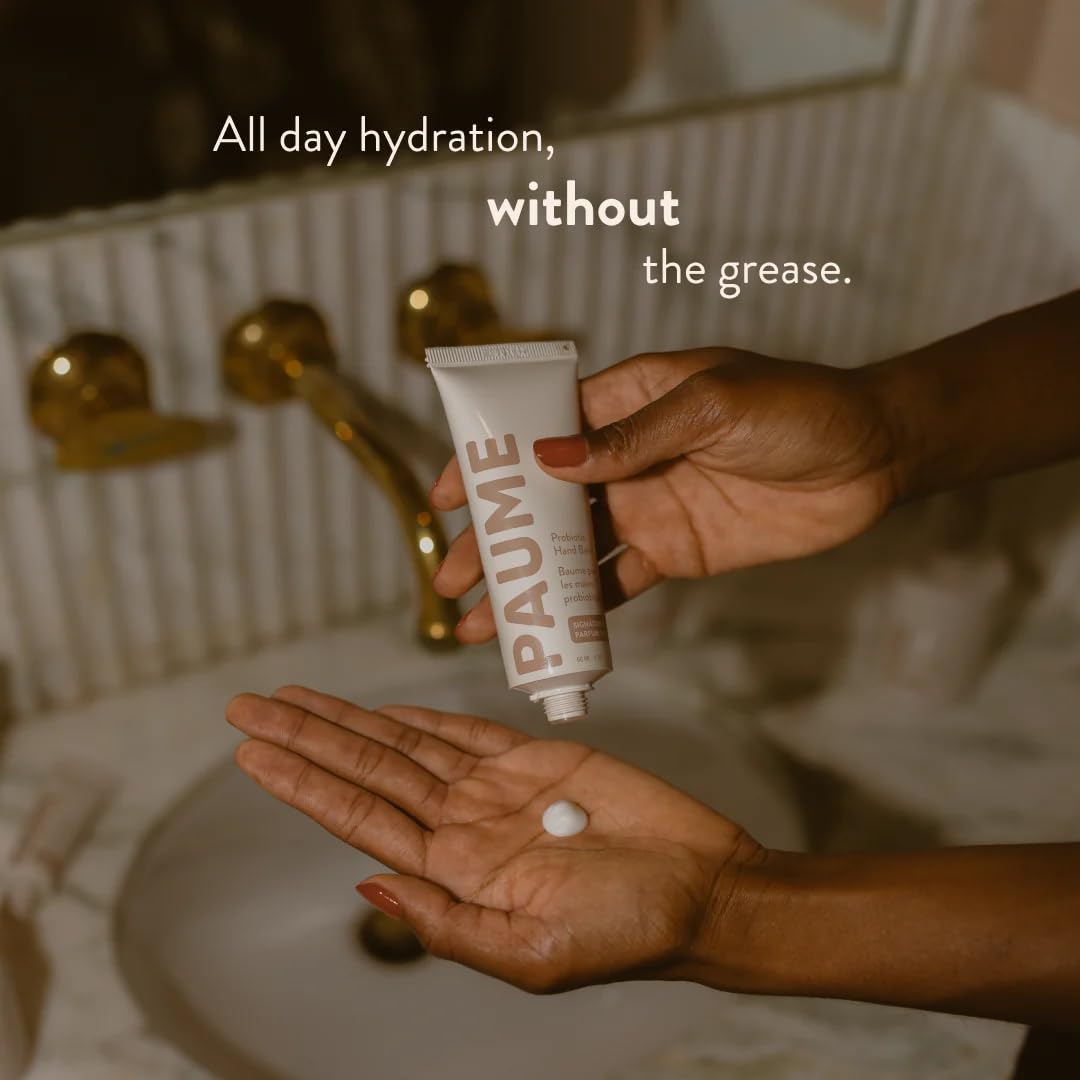 PAUME Probiotic Hand Balm, Fast-Absorbing Moisturizer for Dry Hands