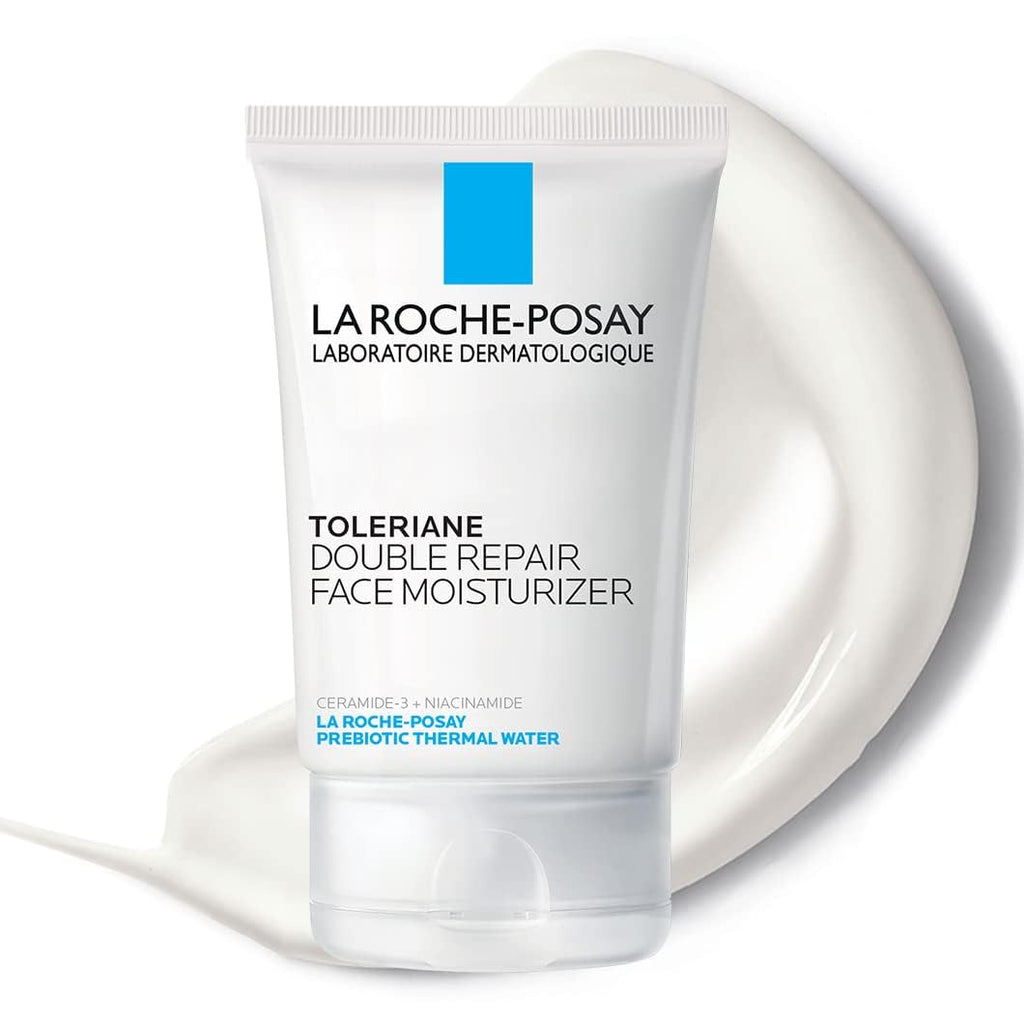 Toleriane Double Repair Face Moisturizer with Ceramide & Niacinamide, 3.38 fl oz