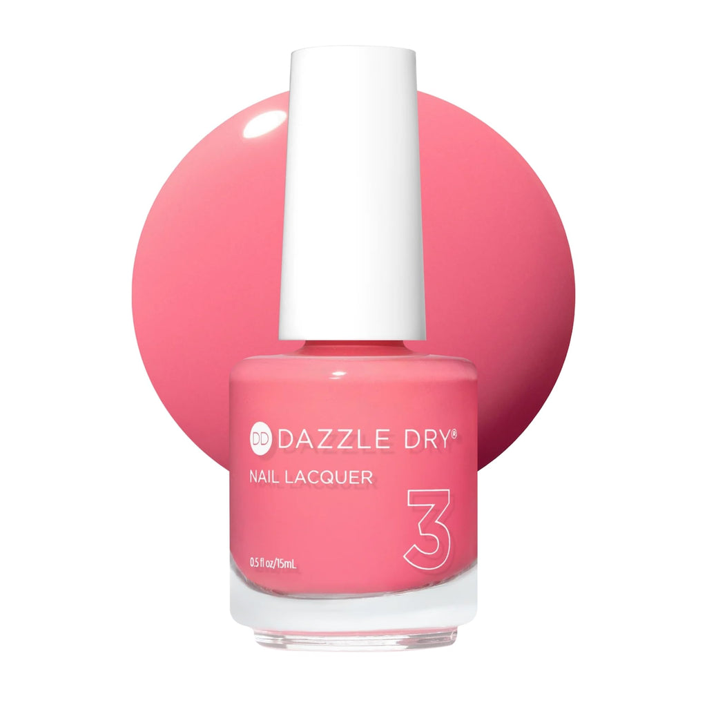Dazzle Dry Nail Lacquer Step 3 – Going Cray Sea Coral Pink, 0.5 fl oz