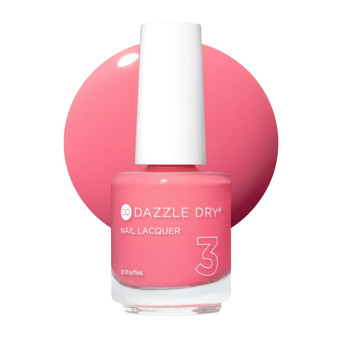 Dazzle Dry Nail Lacquer Step 3 – Going Cray Sea Coral Pink, 0.5 fl oz