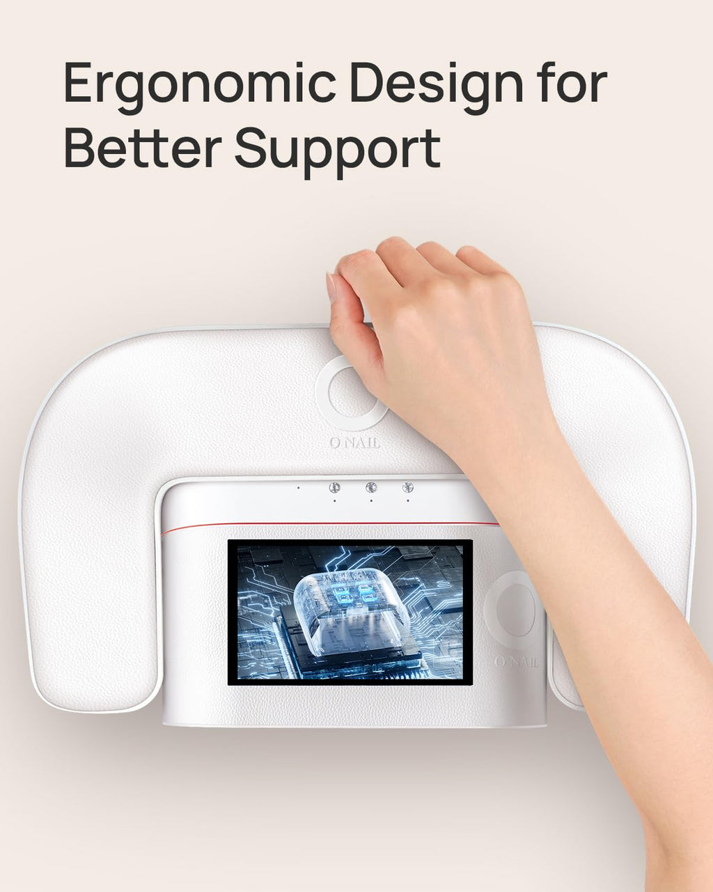 Manicure Arm Rest for Nail Techs, U-Shaped Nail Hand Rest Stand