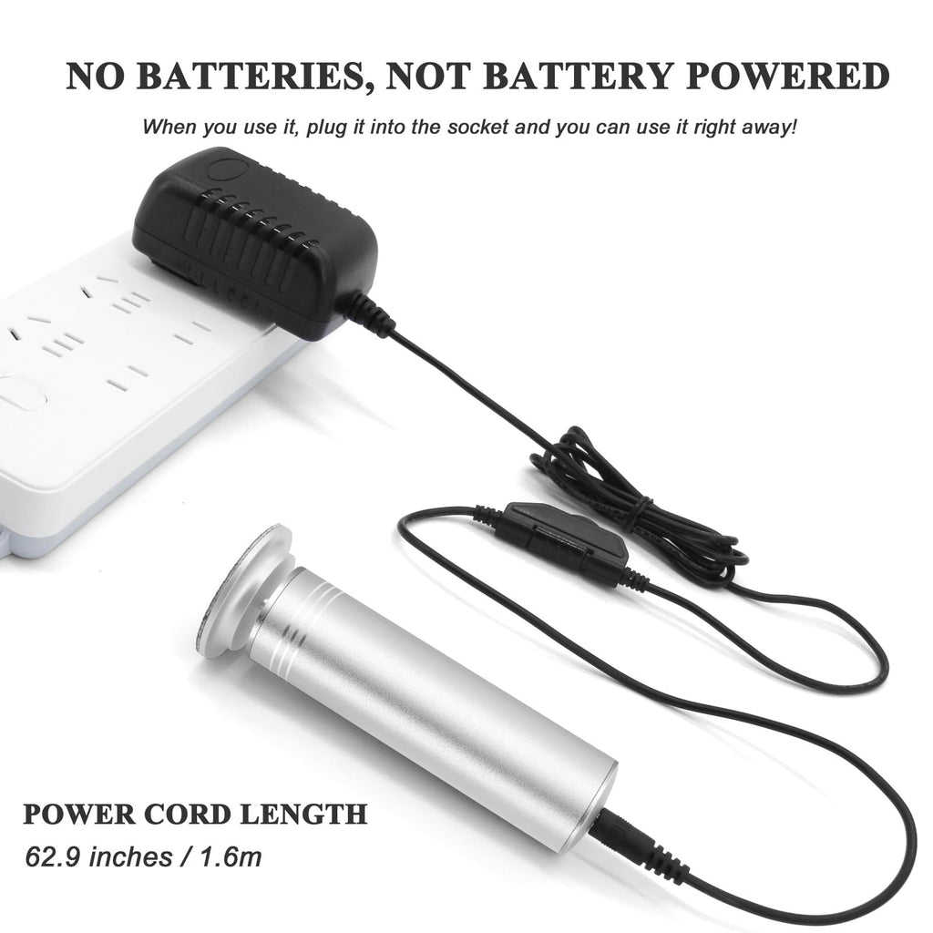 Electric Callus Remover Foot File with Adjustable Speed and 60 Discs