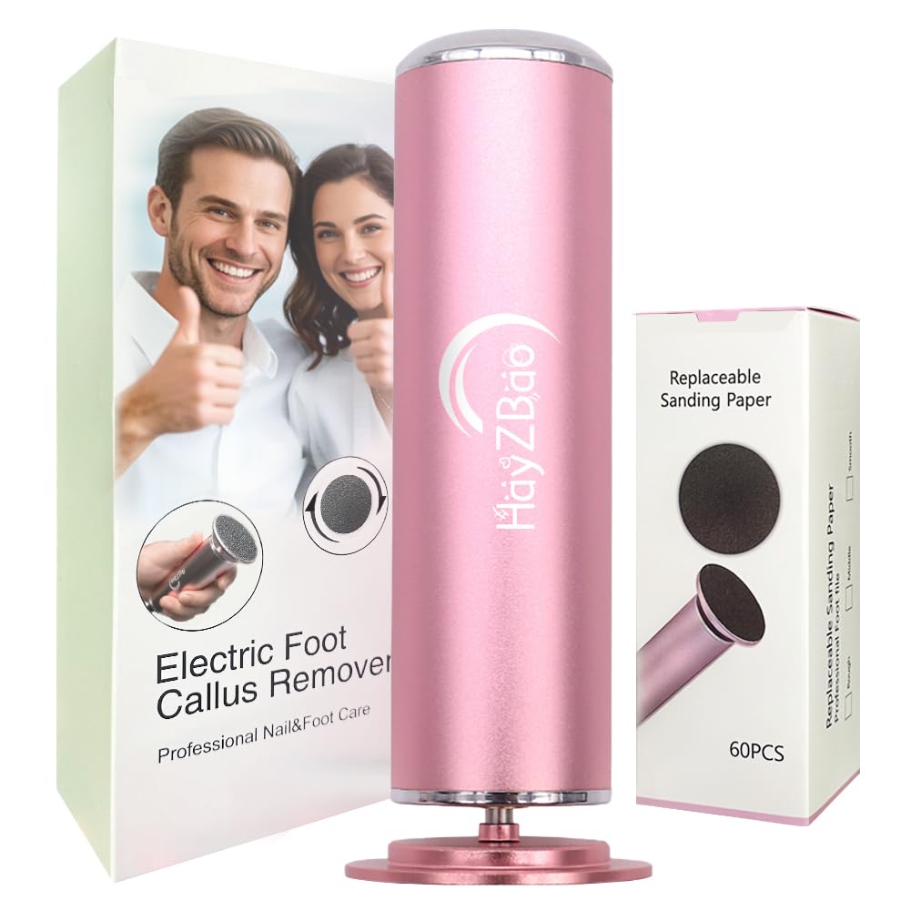 HayZBao Electric Foot Callus Remover with Adjustable Speed