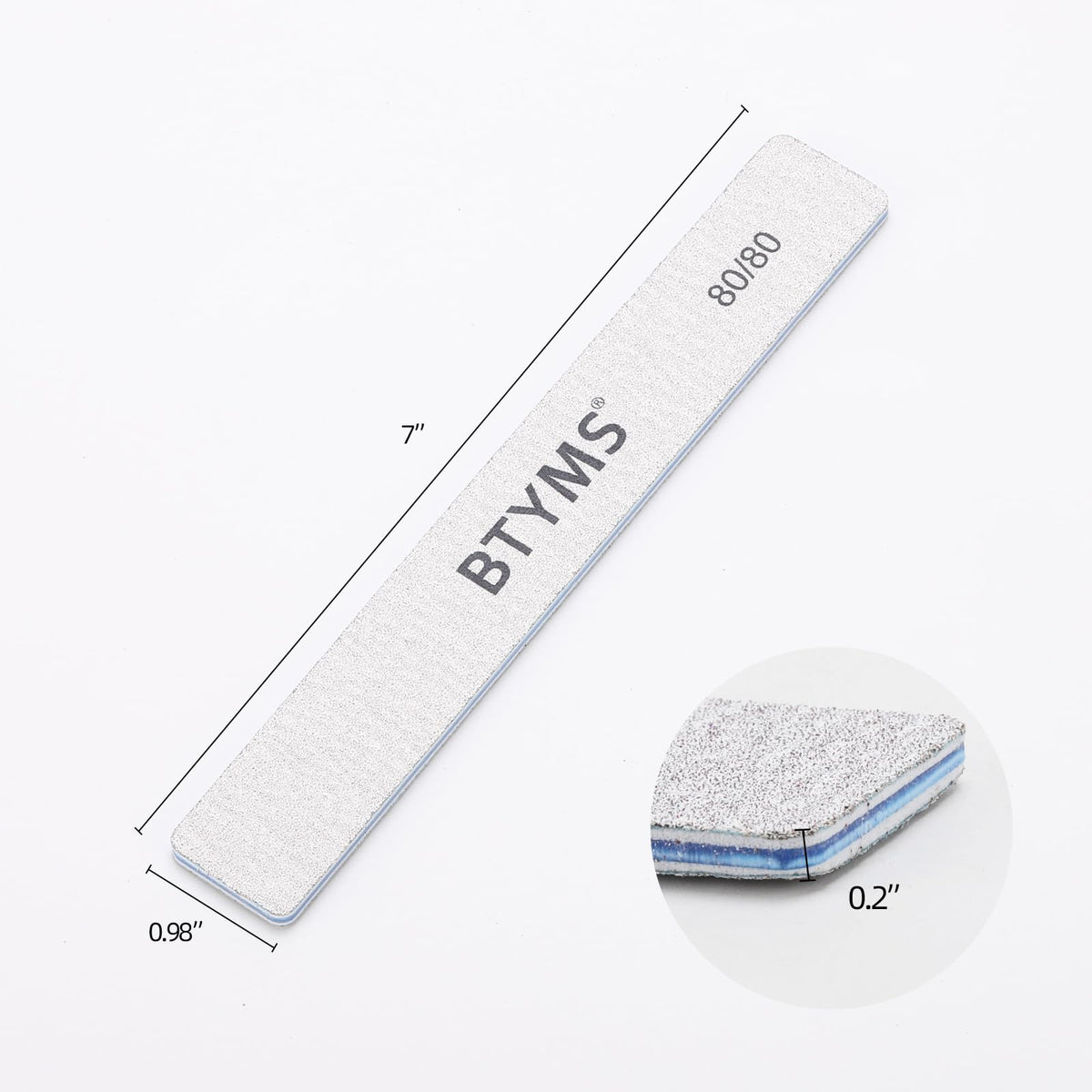 Reusable Double-Sided Emery Nail Files for Manicure and Nail Care