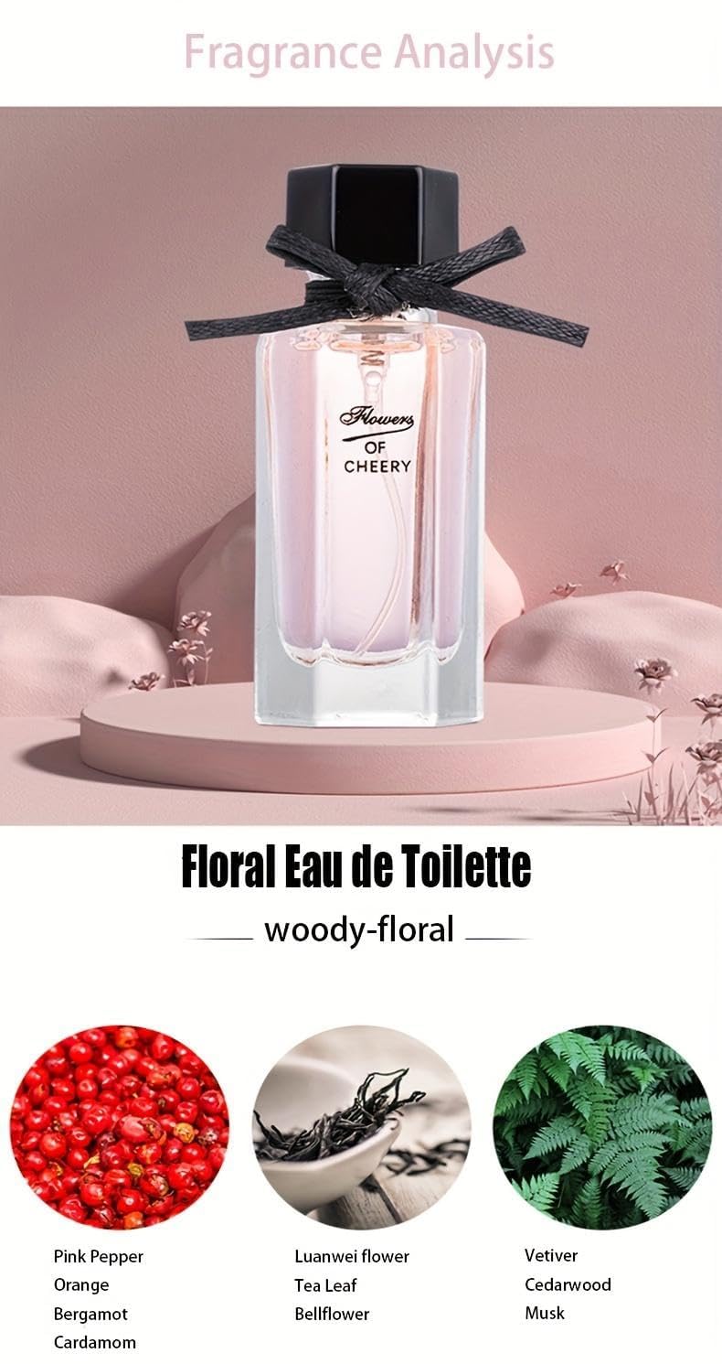 Women's Perfume Set, 4 Floral & Fruity Fragrances, 105 ml Gift Box