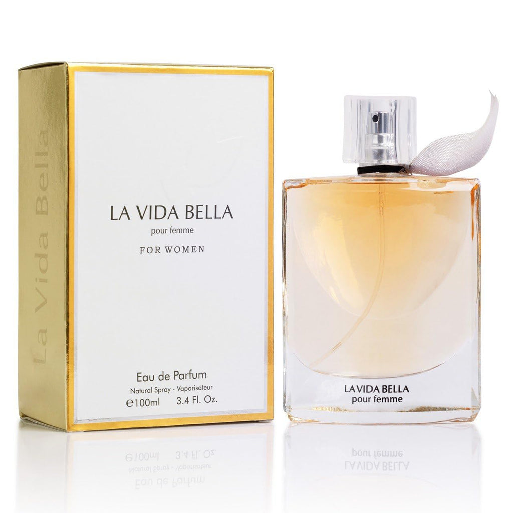 Urban Collection La Vida Bella Eau de Parfum for Women, Floral Fruity, 3.4 Fl Oz