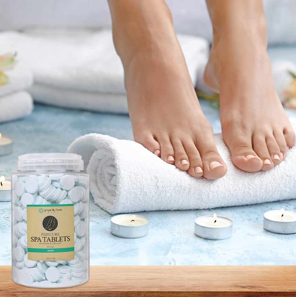 Ginger Lily Farms Botanicals Pedicure Spa Tablets, Ocean Scent