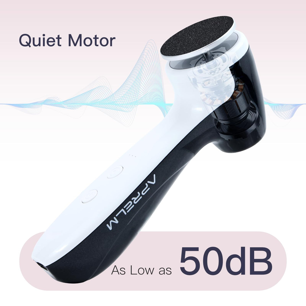 APRELM E7 Rechargeable Electric Foot Callus Remover, 3-Speed Foot File
