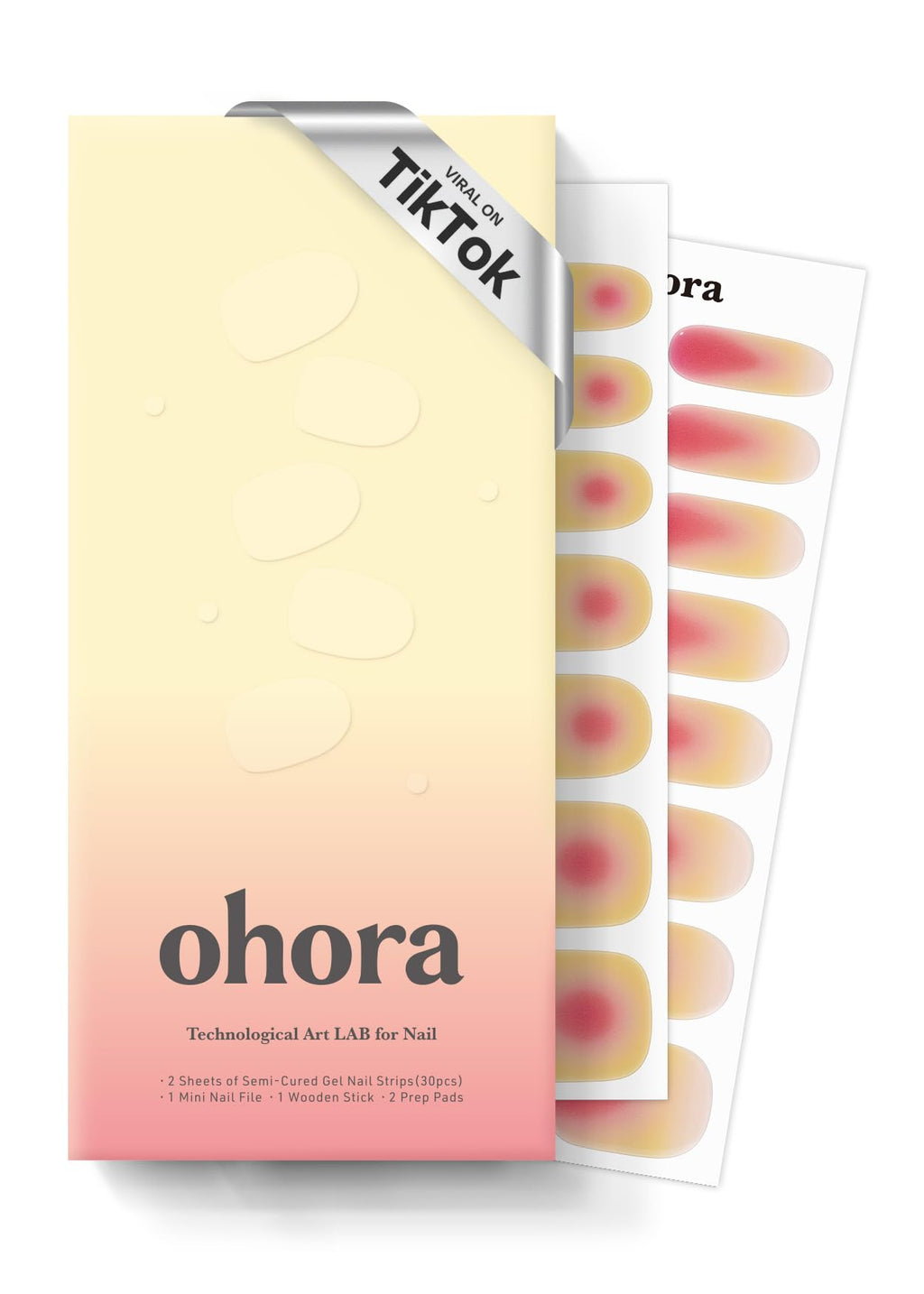 ohora Semi Cured Gel Nail Strips – Easy-Apply Salon-Quality Nail Wraps