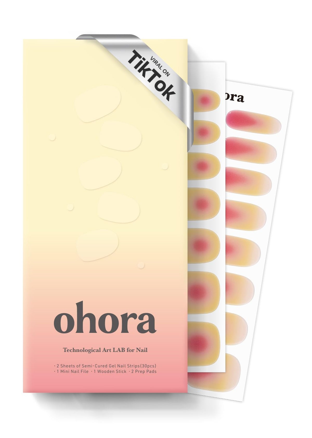 ohora Semi Cured Gel Nail Strips – Easy-Apply Salon-Quality Nail Wraps
