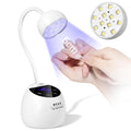 MEKK Gooseneck Flash Cure Nail Lamp, 36W Mini UV LED Light for Gel Nails