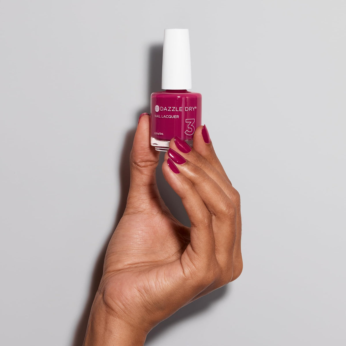 Dazzle Dry Nail Lacquer Step 3 Raspberry Rush, 0.5 fl oz