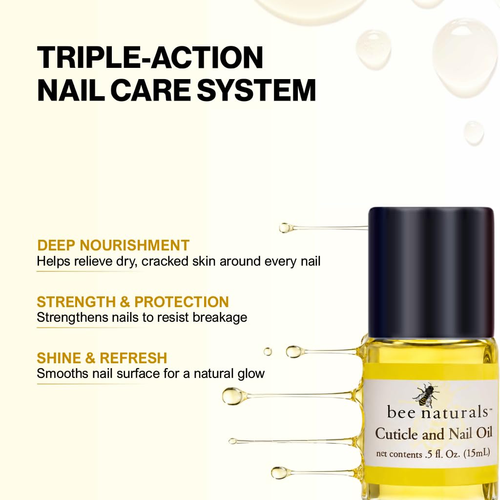 Bee Naturals Nail & Cuticle Oil with Avocado and Castor Oils