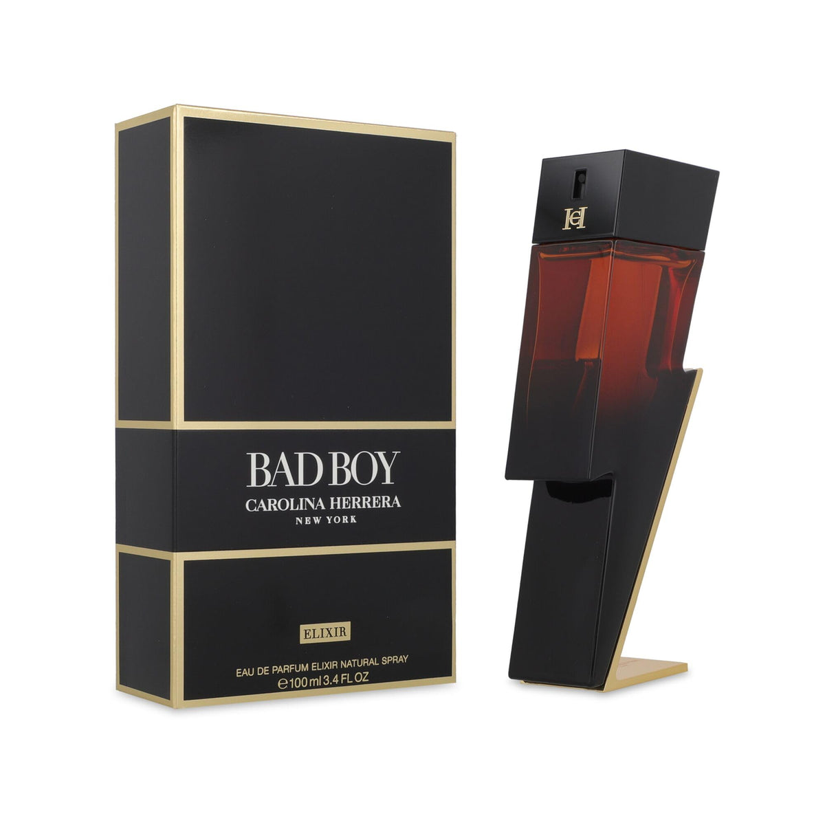 Bad Boy Elixir by Carolina Herrera for Men Eau de Parfum Spray, 3.4 oz
