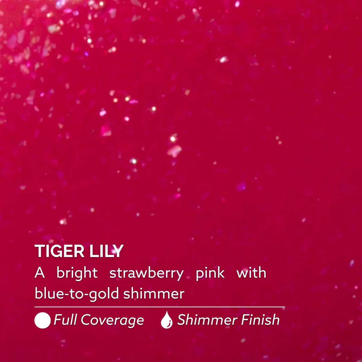Dazzle Dry Nail Lacquer Step 3 – Tiger Lily Strawberry Pink Shimmer