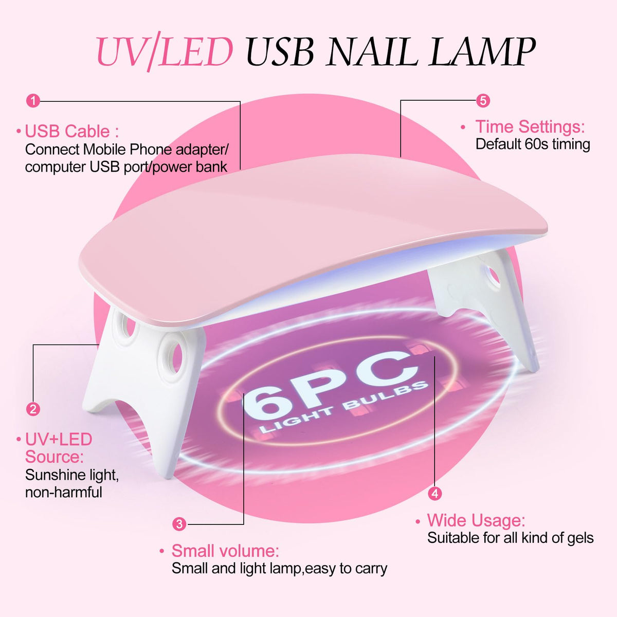 Acrylic Nail Kit with Drill and UV Light