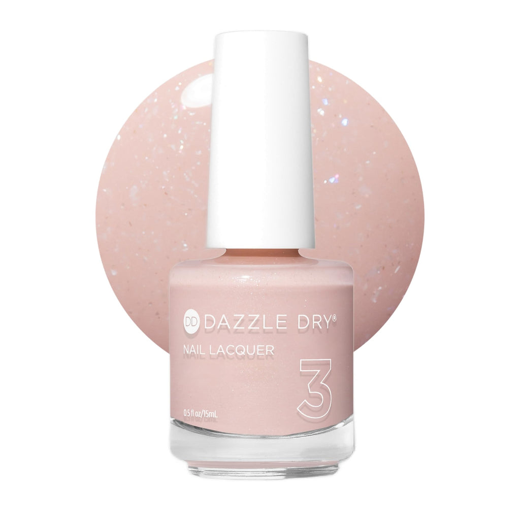 Dazzle Dry Nail Lacquer Step 3 – Wish, Light Almond Shimmer, 0.5 fl oz