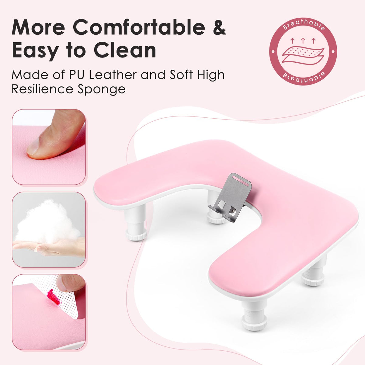 LIONVISON Adjustable Nail Tech Arm Rest Stand
