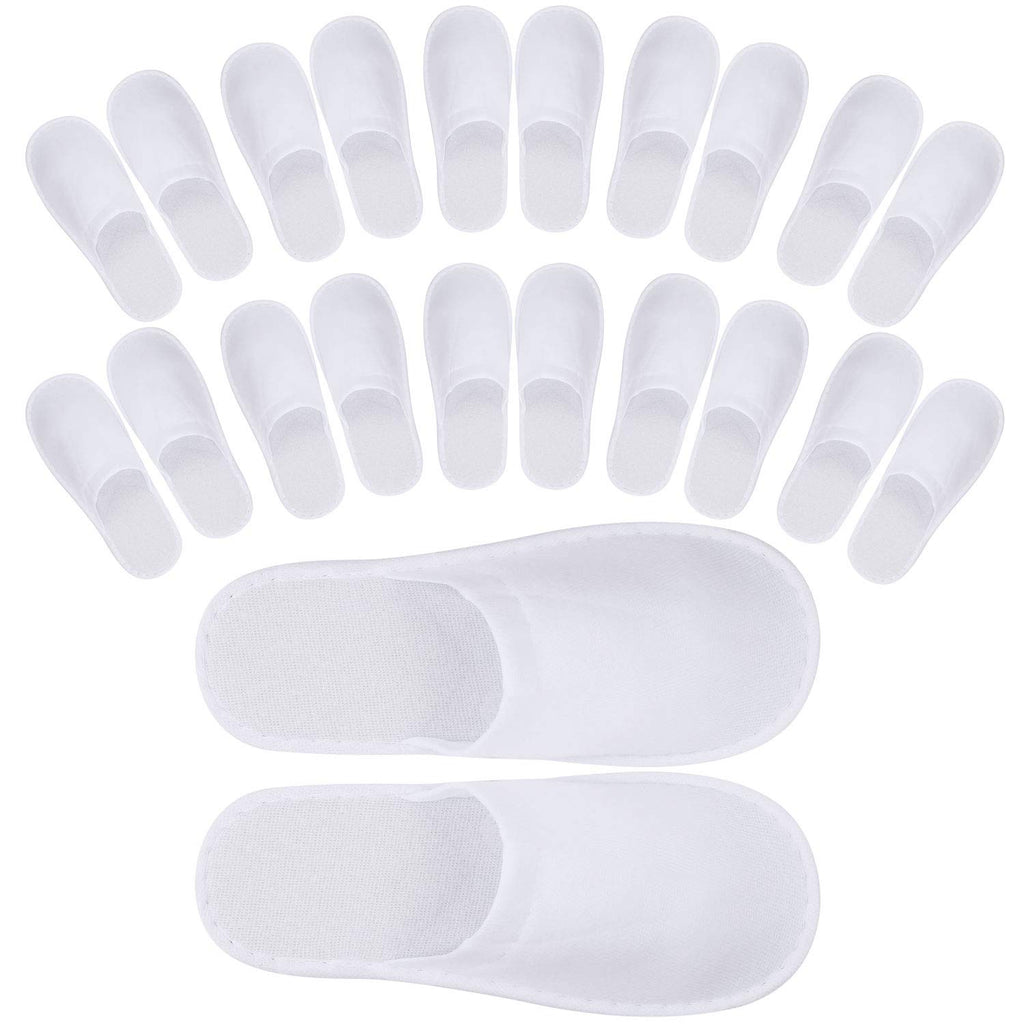 Tbestmax 24 Pairs Disposable Closed-Toe Spa Slippers