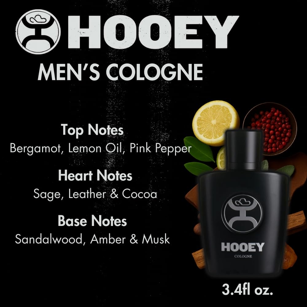 HOOEY Men's Cologne Spray, 3.4 oz