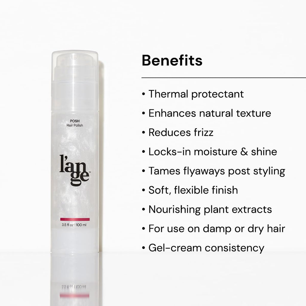 L'ANGE HAIR Posh Hair Polish, Shine & Frizz Control, 3.5 Fl Oz