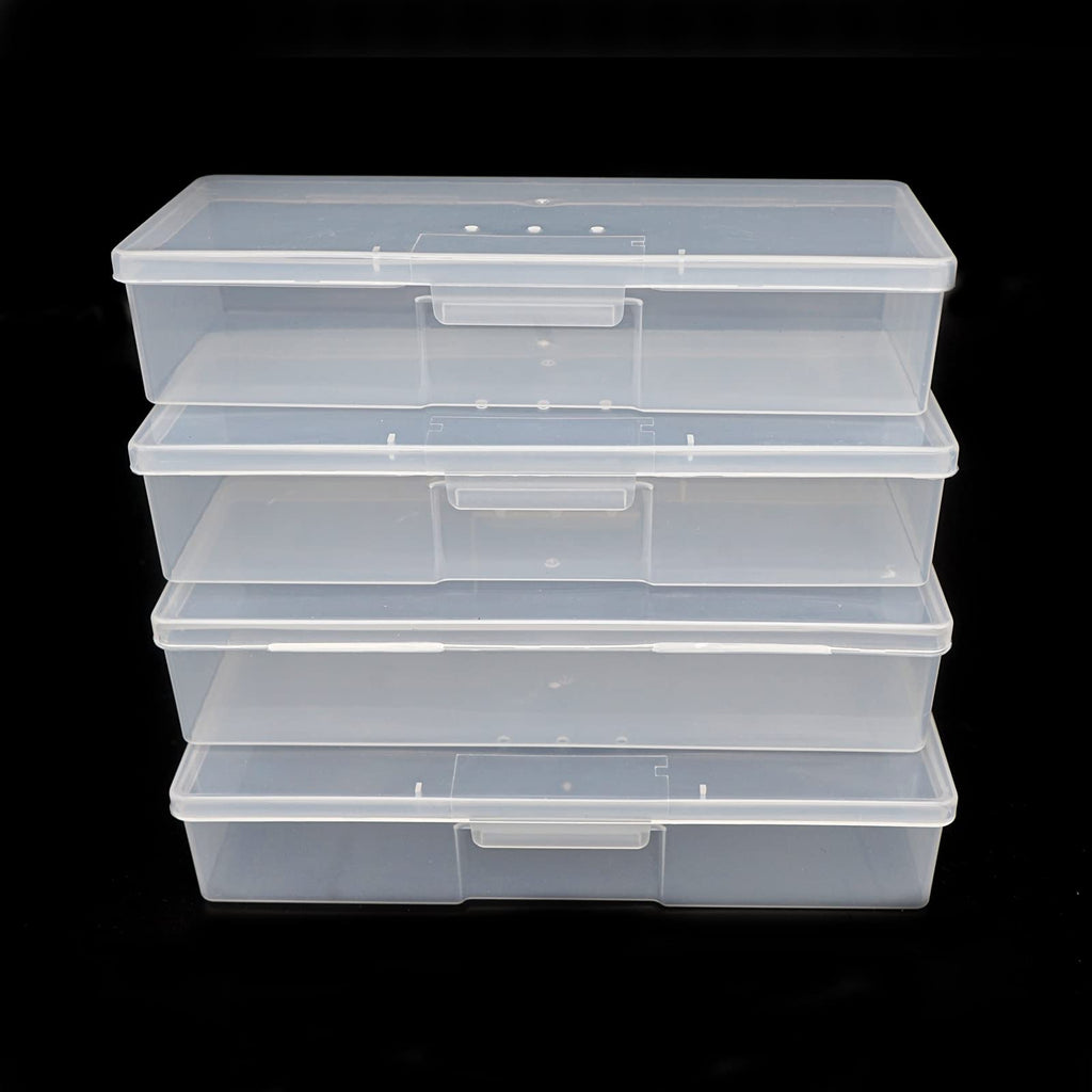 Lokyango Clear Plastic Nail Tool Storage Box