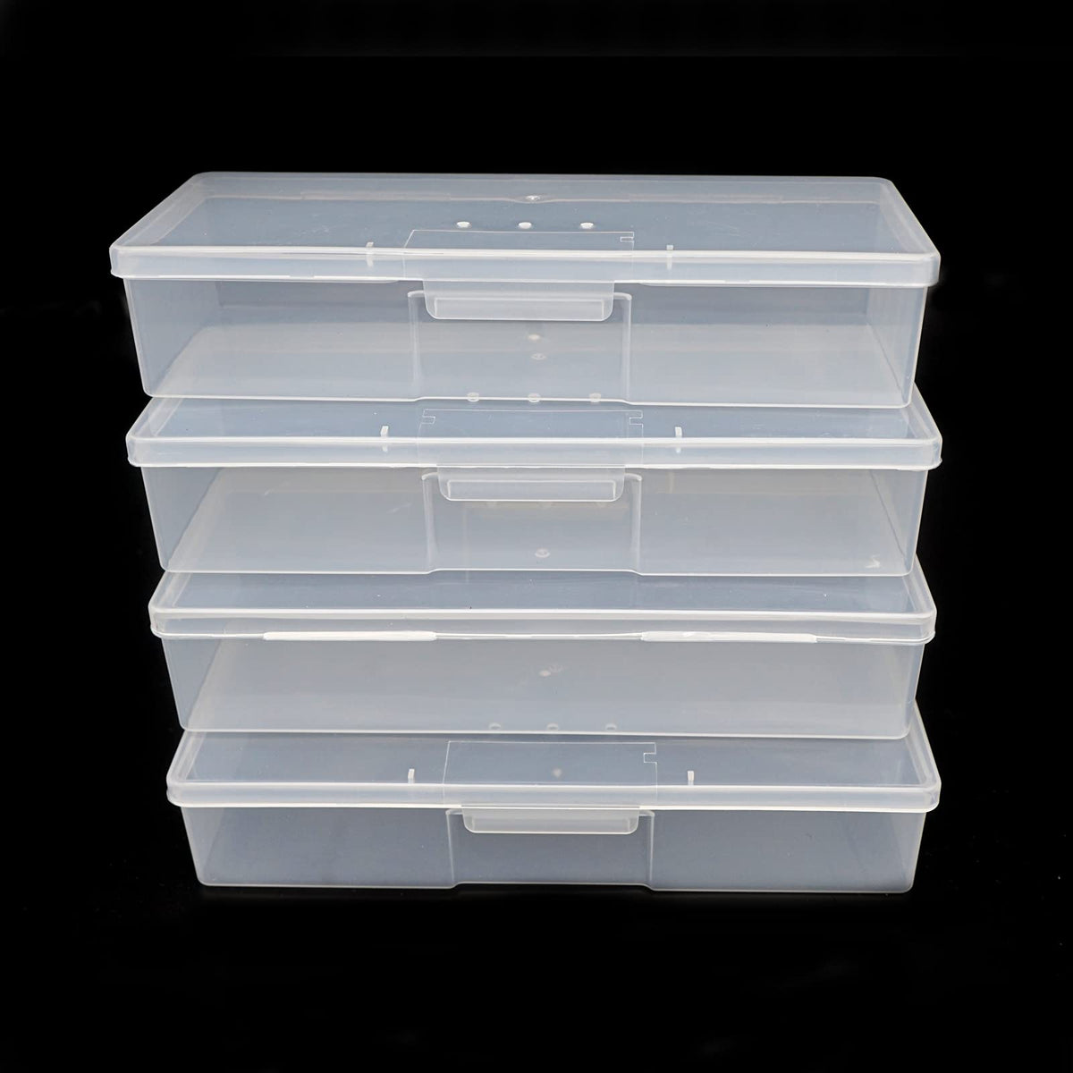 Lokyango Clear Plastic Nail Tool Storage Box
