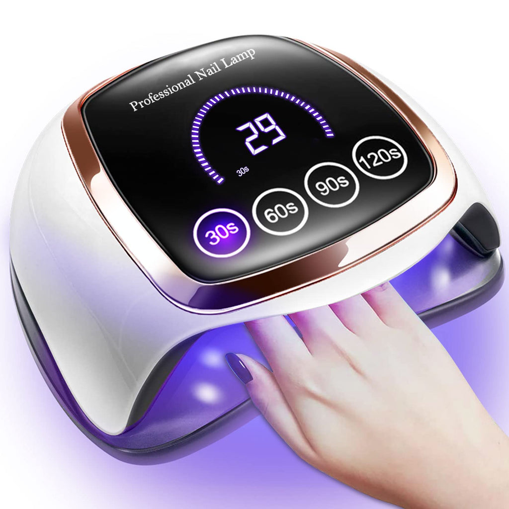 Gugusure 180W UV LED Nail Lamp with Touch Screen and Auto Sensor