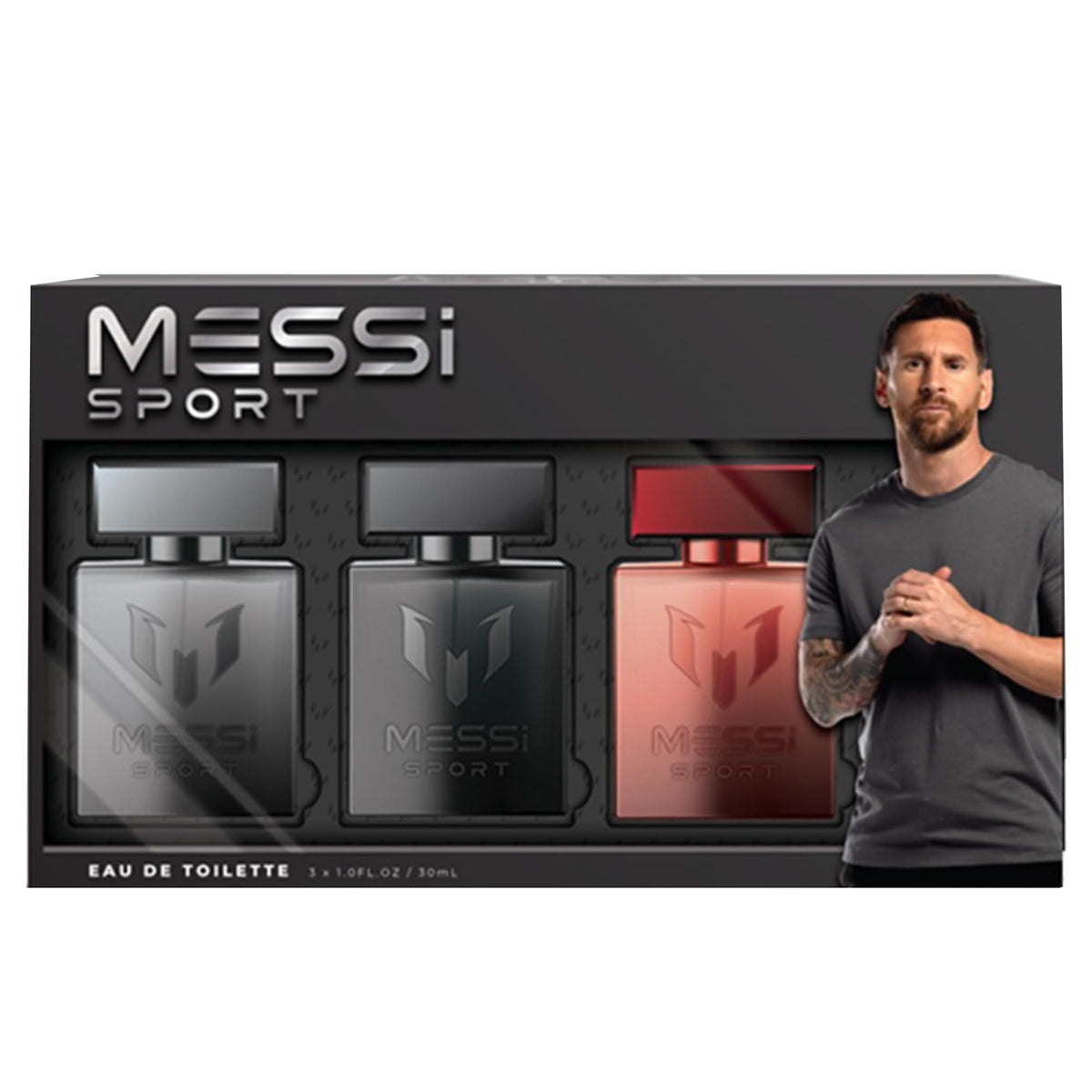 Messi Sport Coffret Black Red Silver Eau de Toilette Spray Set