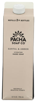 Pacha Soap Santal & Amber Refill Hand Soap, 32 fl oz