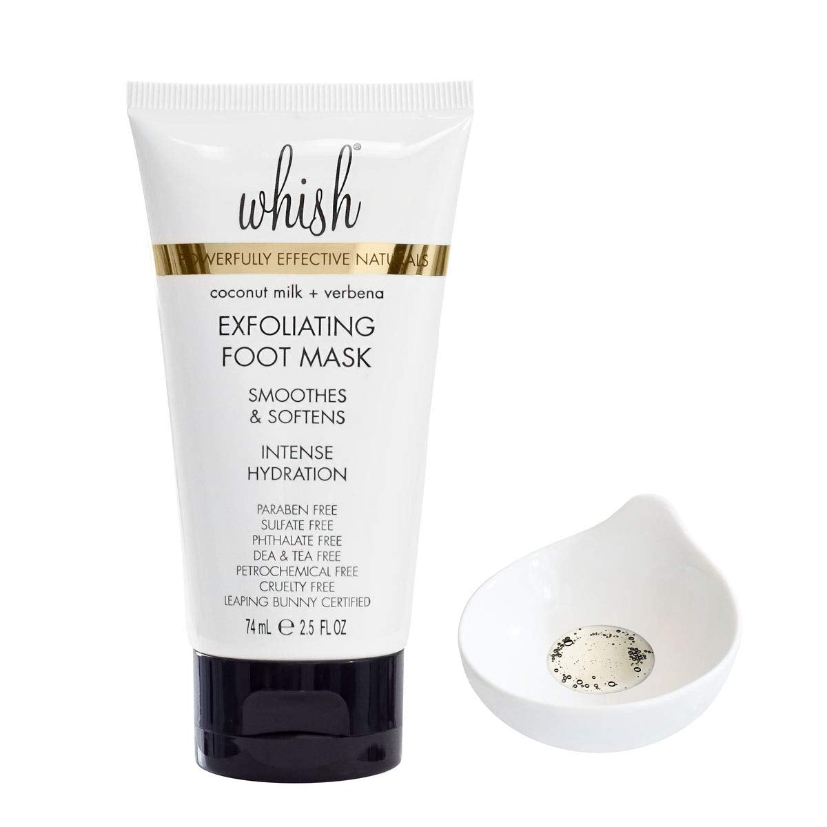 Whish Coconut Milk + Verbena Exfoliating Foot Mask