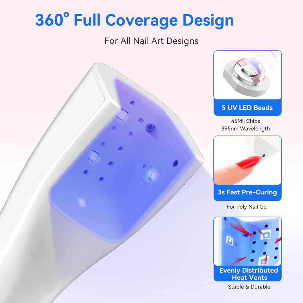 Makartt 3s Flash Cure UV Nail Lamp with Sensor and LCD Display