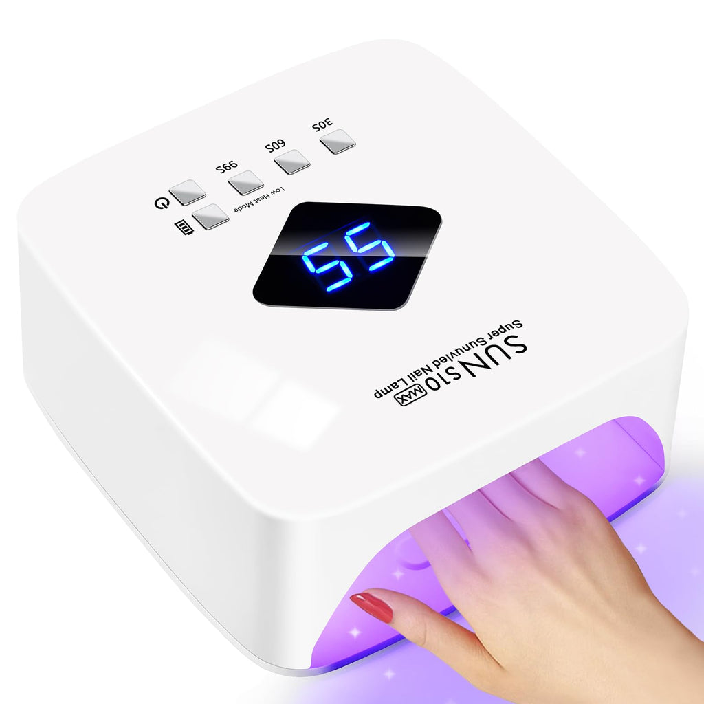 LKE Cordless Rechargeable UV LED Nail Lamp, 86W Gel Nail Dryer
