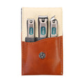 MR.GREEN Stainless Steel Nail Care Kit with Leather Case