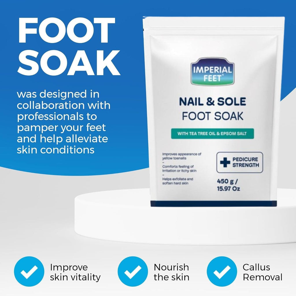 Imperial Feet Epsom Salt Foot Soak for Pedicure Foot Care